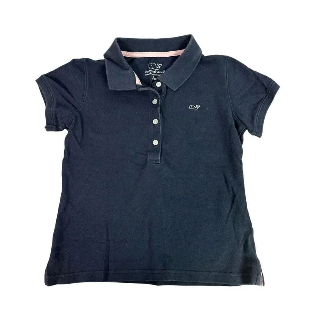 Vineyard Vines Girls Navy Polo size Small